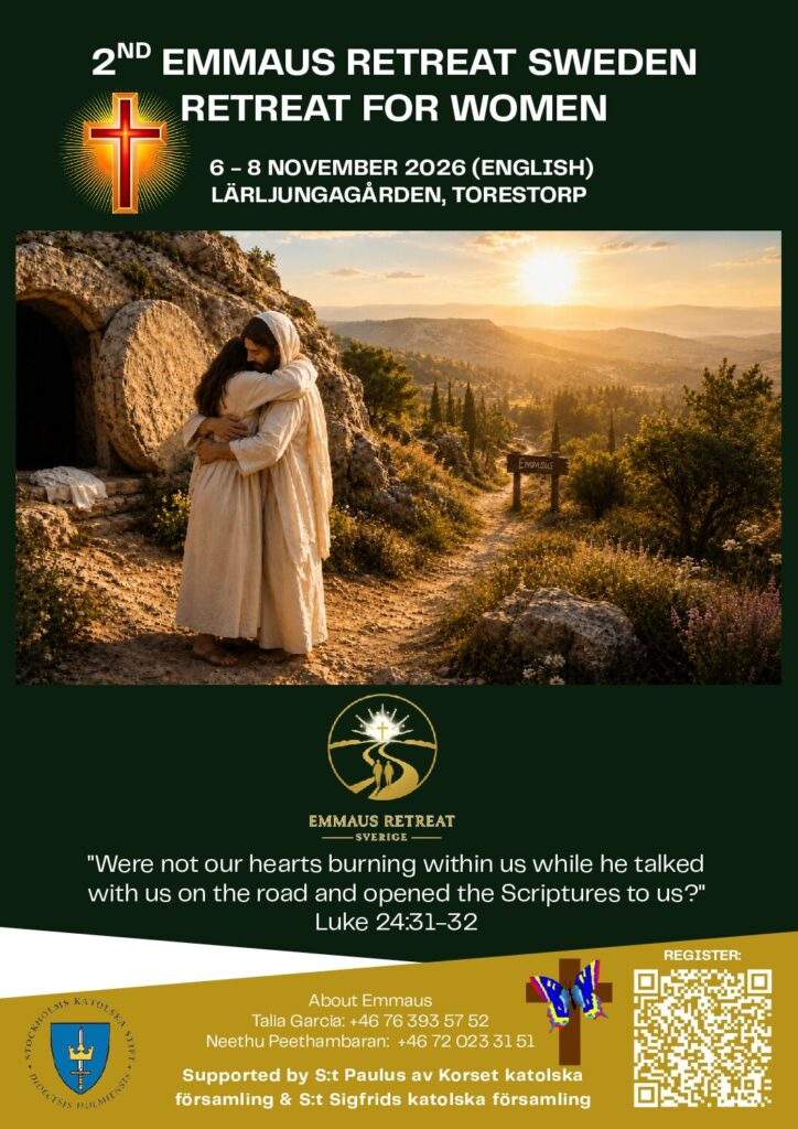 2nd Emmaus Women’s Retreat — Sweden 2026 flyer